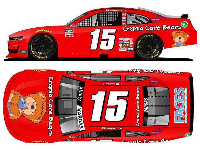 2020 Ryan Vargas 1/64th Cranio Care Bears "Xfinity Series" car