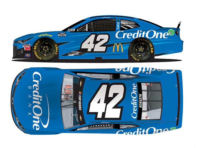 2020 Matt Kenseth 1/24th Credit One Bank hood open Camaro