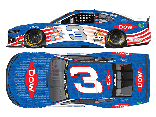 2020 Austin Dillon 1/64th DOW "Salute To Veterans" car