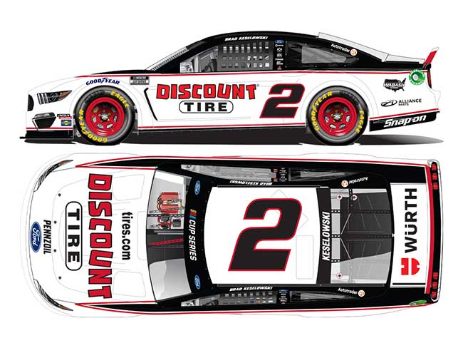 2020 Brad Keselowski 1/64th Discount Tire "All Star" Mustang