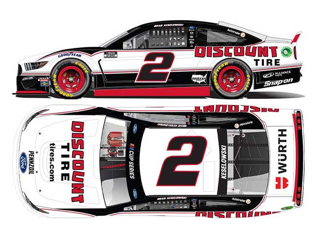 2020 Brad Keselowski 1/64th Discount Tire "Darlington Throwback" Mustang