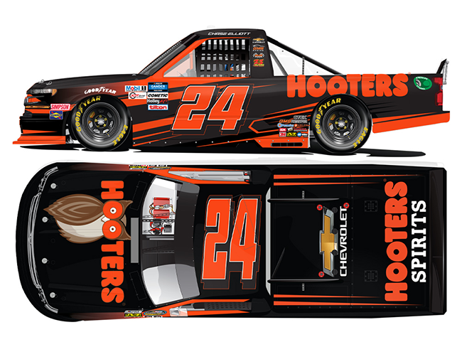 2020 Chase Elliott 1/24th Hooters Silverado