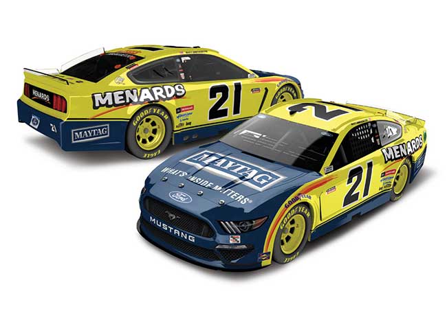 2020 Matt DiBenedetto 1/24th Maytag/Menards hood open car