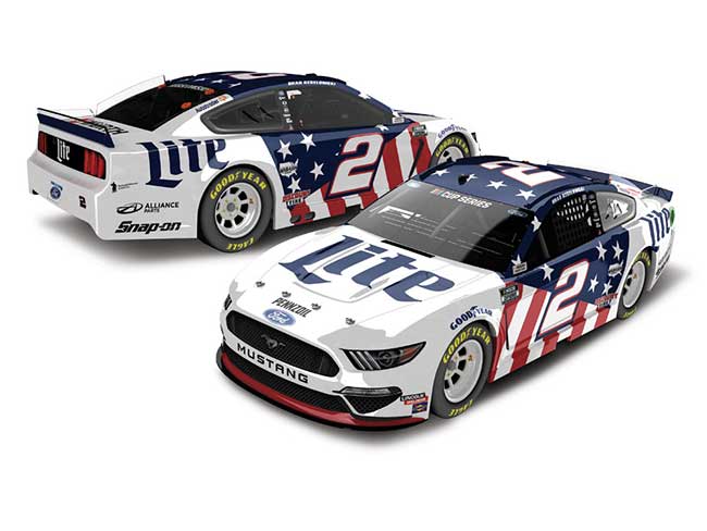 2020 Brad Keseloski 1/64th Miller "Patriotic" Mustang