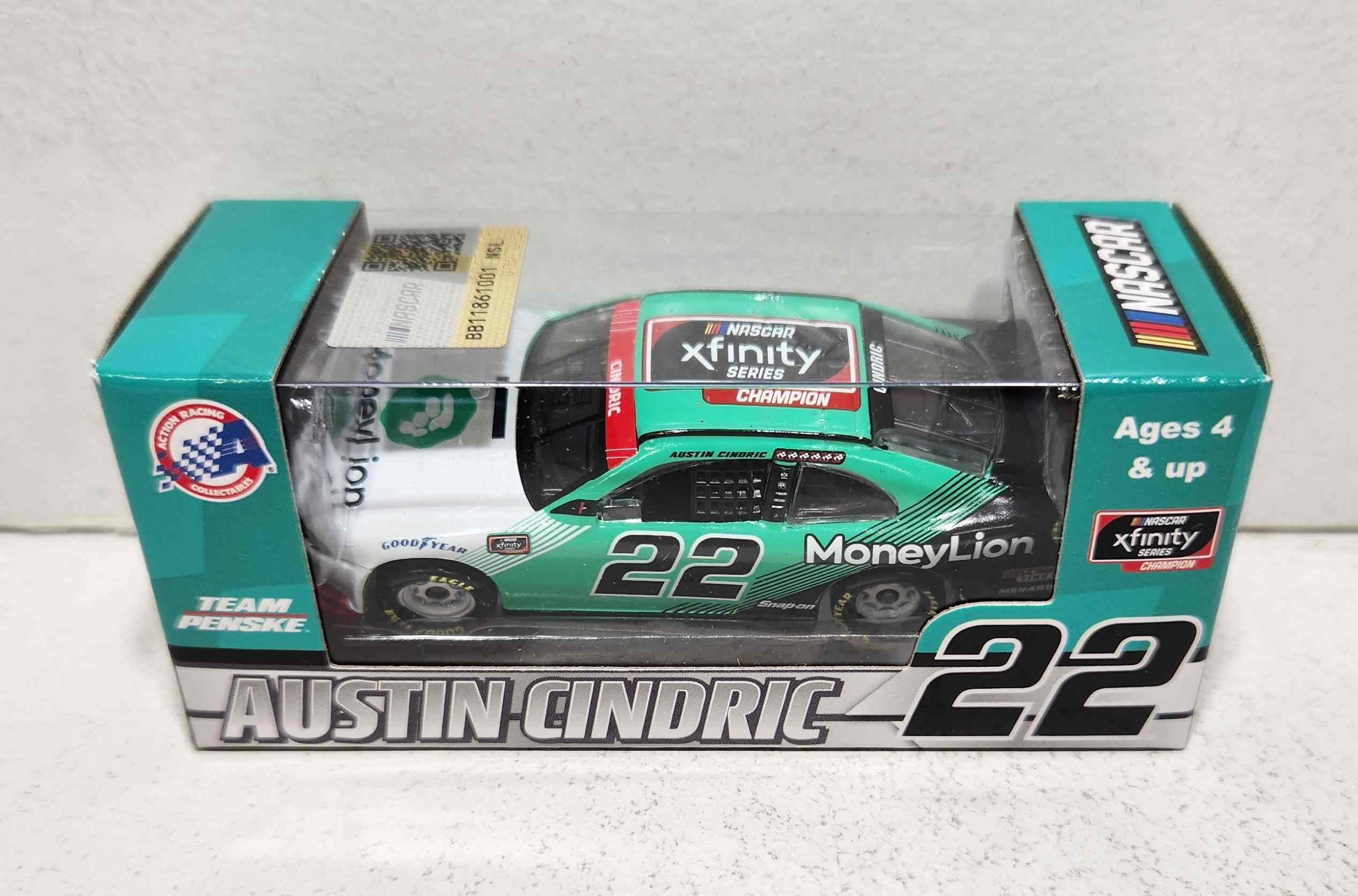 2020 Austin Cindric 1/64th Money Lion "Xfinity Champion" Mustang