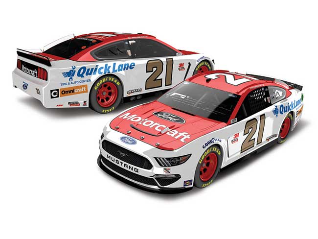 2020 Matt DiBenedetto 1/24th Motorcraft hood open Mustang