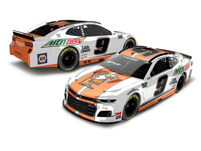 2020 Chase Elliott 1/24th Mtn Dew/Little Caesars hood open Camaro