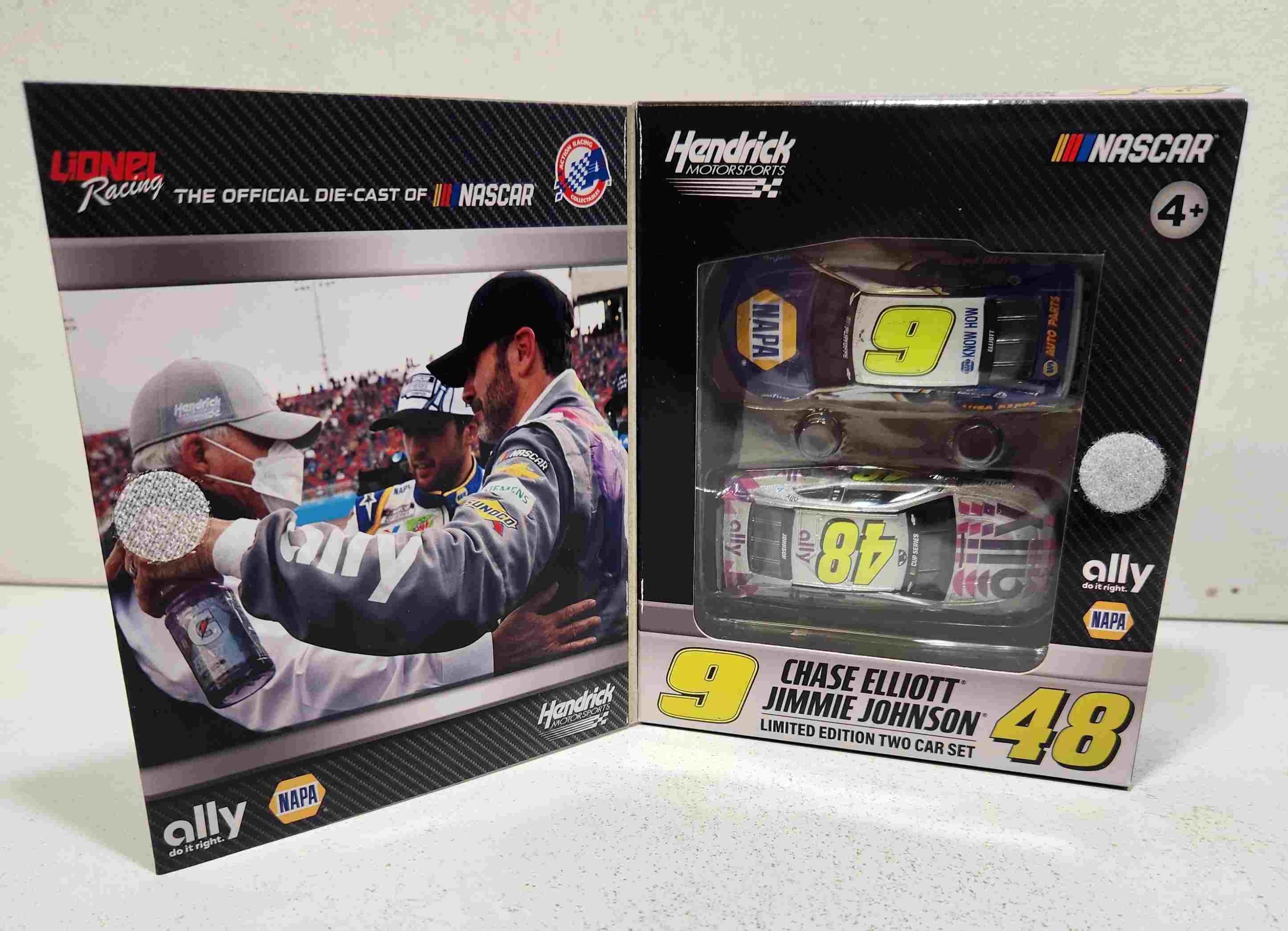 2020 Jimmie Johnson Chase Elliott 1/64th "Passing The Torch" 2 Camaro set