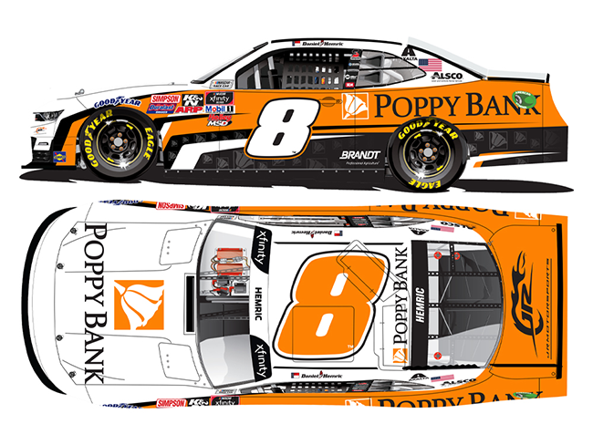 2020 Daniel Hemric 1/64th Poppy Bank "Xfinity Series" Camaro