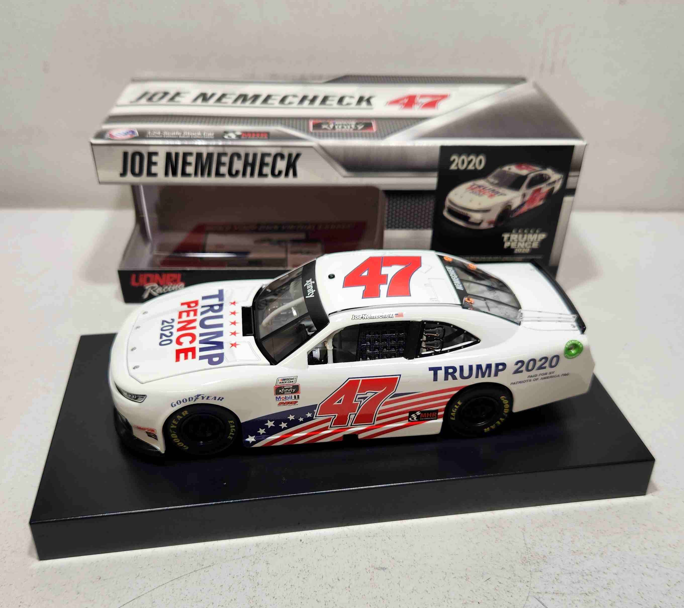 2020 Joe Nemenchek 1/24th Trump-Pence 2020 "Xfinity Series" hood open Camaro