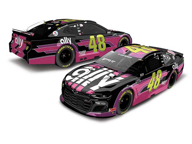 2020 Jimmie Johnson 1/24th ally "Danny Koker" hood open Camaro