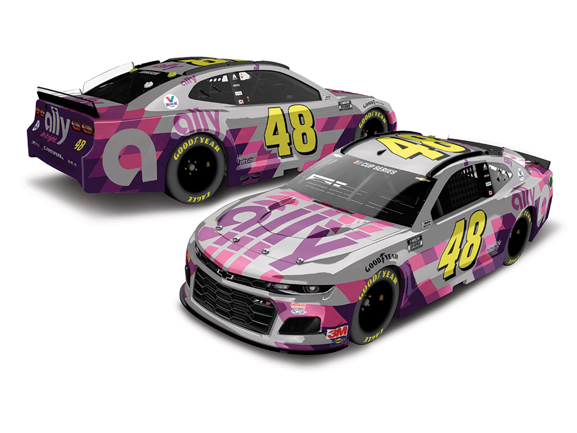 2020 Jimmie Johnson 1/24th ally "Phoenix Finale" hood open car