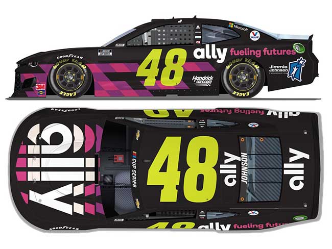 2020 Jimmie Johnson 1/24th ally "Fueling Futures""Foundation" hood open Camaro
