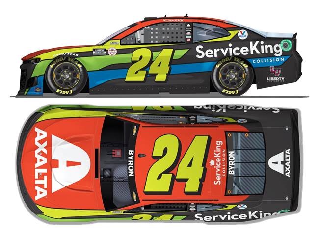 2021 William Byron 1/64th Axalta "Service King" car