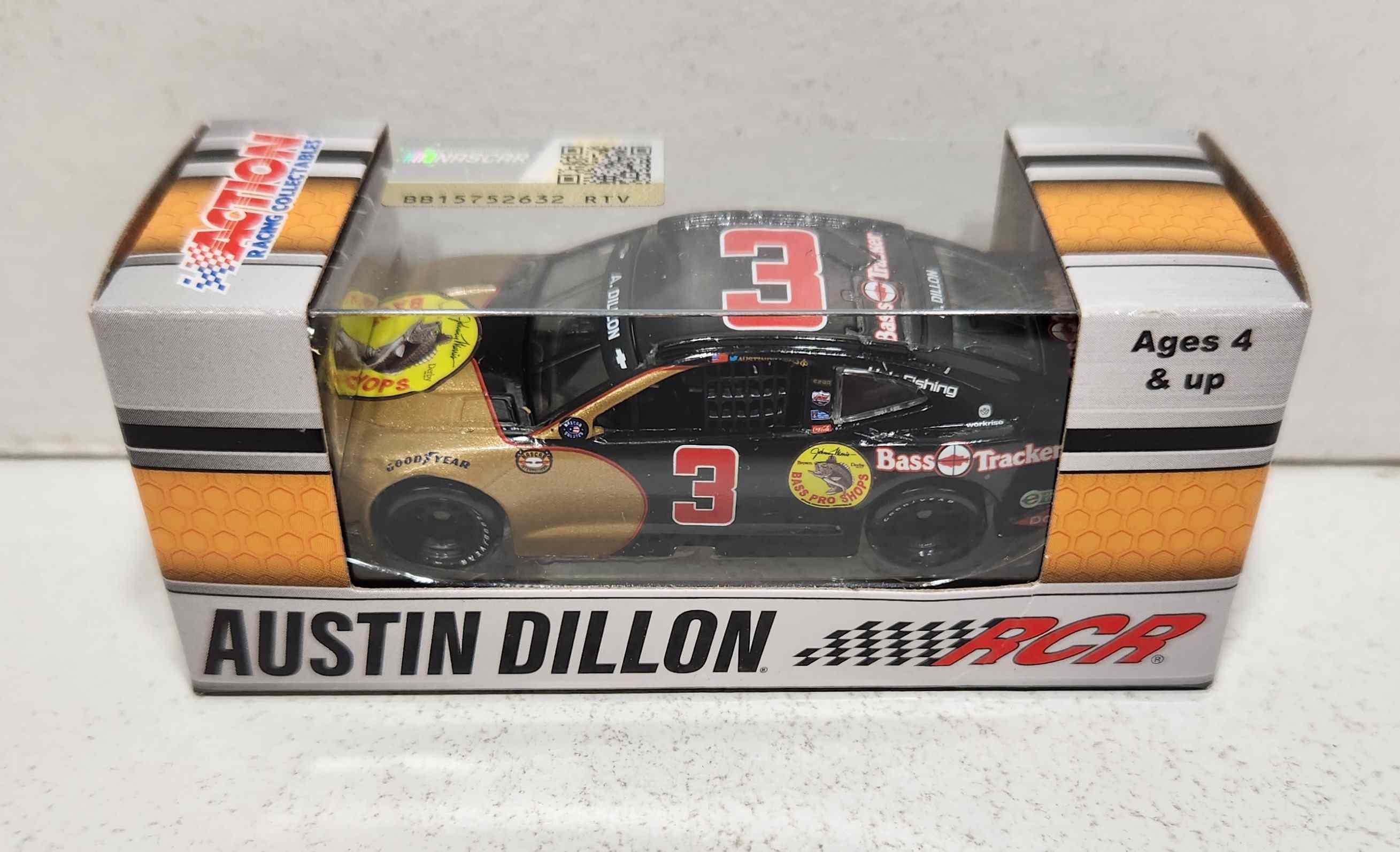 2021 Austin Dillon 1/64th Bass Pro Shops "Darlington Throwback" Camaro