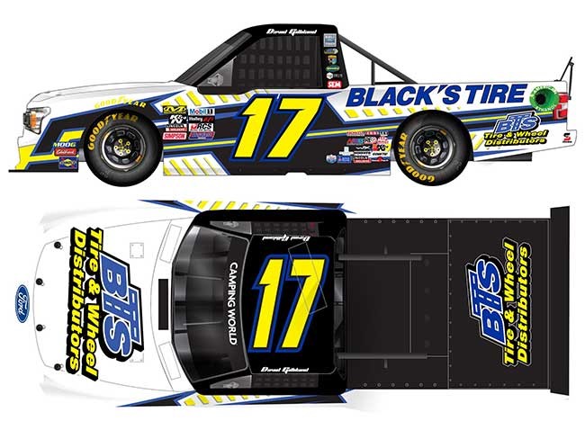 2021 David Gilliland 1/64th Black’s Tire truck