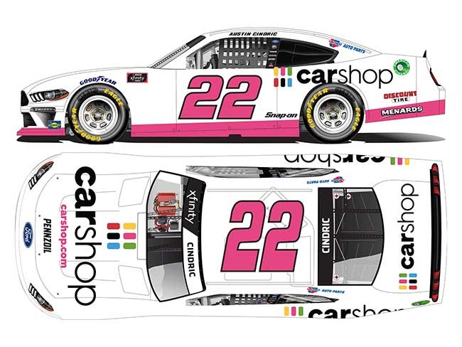 2021 Austin Cindric 1/64th Carshop "Xfinity Series" car