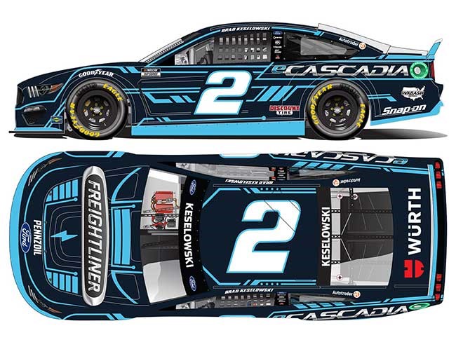 2021 Brad Keselowski 1/64th Freightliner "Cascadia" Mustang