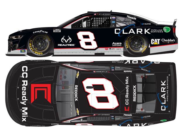 2021 Tyler Reddick 1/64th Clark Pipeline Services car