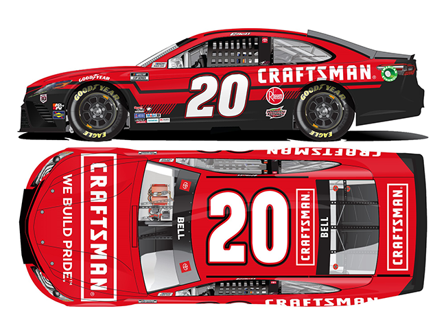 2021 Christopher Bell 1/24th Craftsman hood open Camry