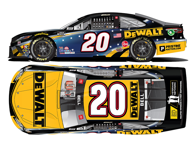 2021 Christopher Bell 1/64th Dewalt "Salutes First Responders"  Camry