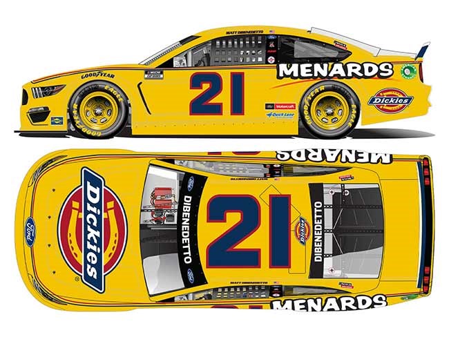 2021 Matt DiBenedetto 1/64th Dickies/Menards car