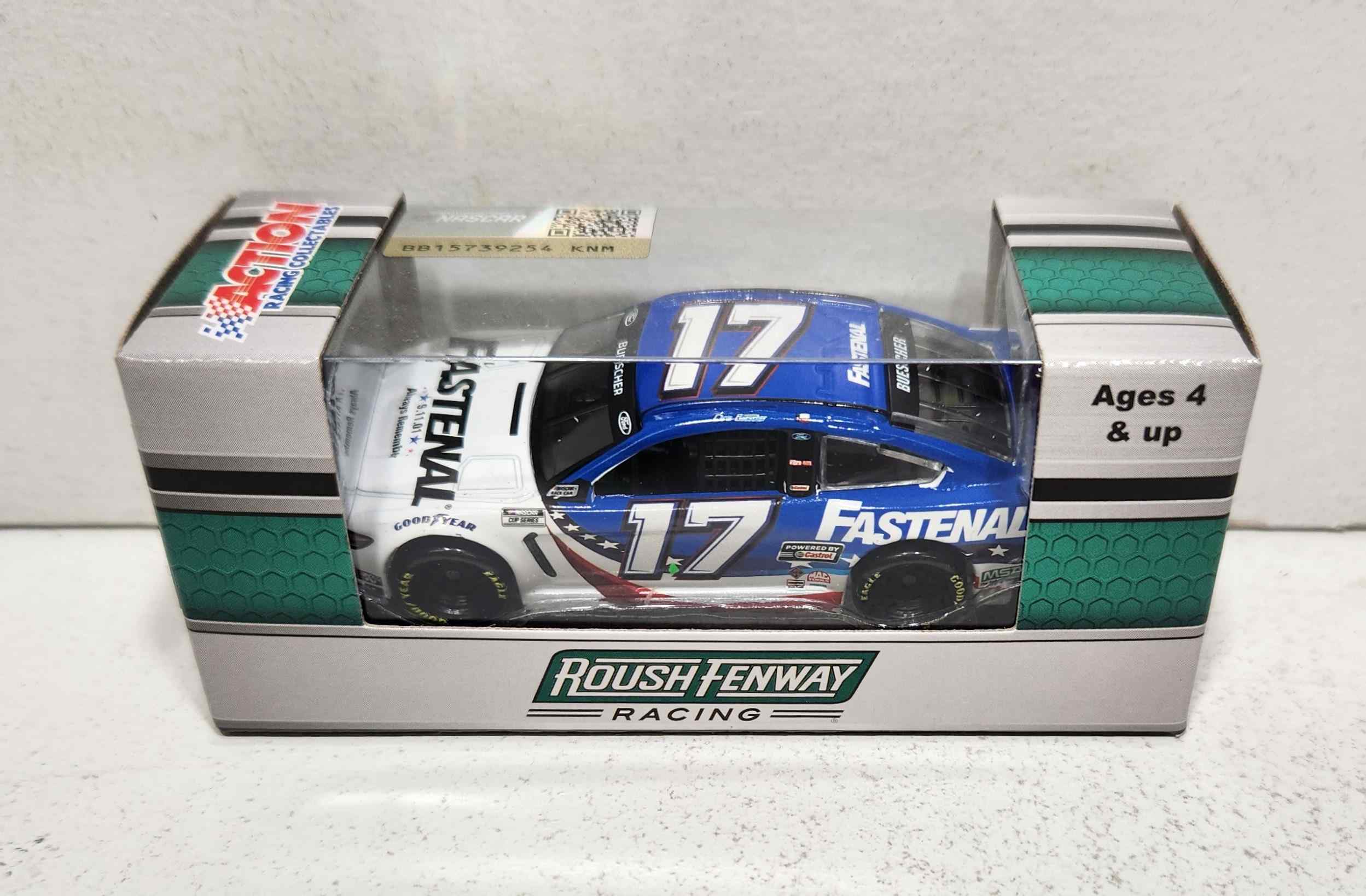 2021 Chris Buescher 1/64th Fastenal "9/11 Tribute" Mustang