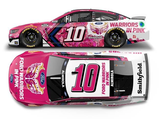 2021 Aric Almirola 1/64th Ford Warriors in Pink Mustang