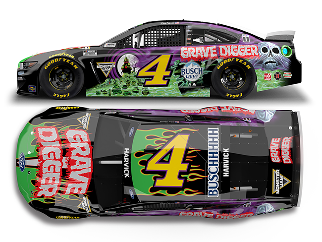 2021 Kevin Harvick 1/24th Grave Digger Elite car