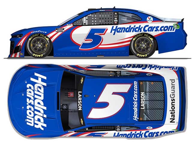 2021 Kyle Larson 1/24th HendrickCars.com hood open Camaro