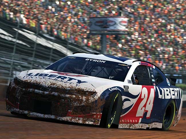 2021 William Byron 1/64th Liberty U "Bristol Dirt e-NASCAR iRacing Win" car