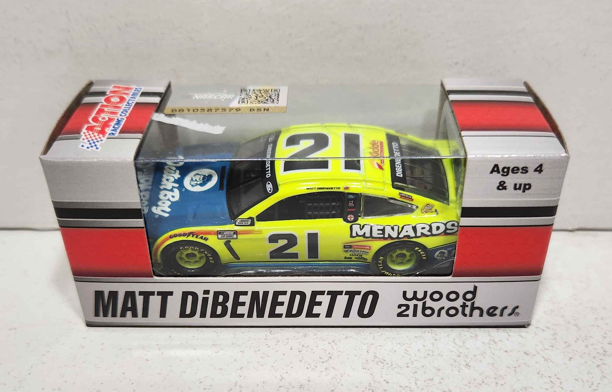 2021 Matt DiBenedetto 1/64th Menards "Dutch Boy" Mustang