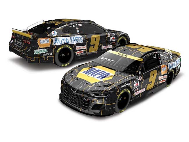 2021 Chase Elliott 1/24th NAPA "Childrens Healthcare of Atlanta" hood open car