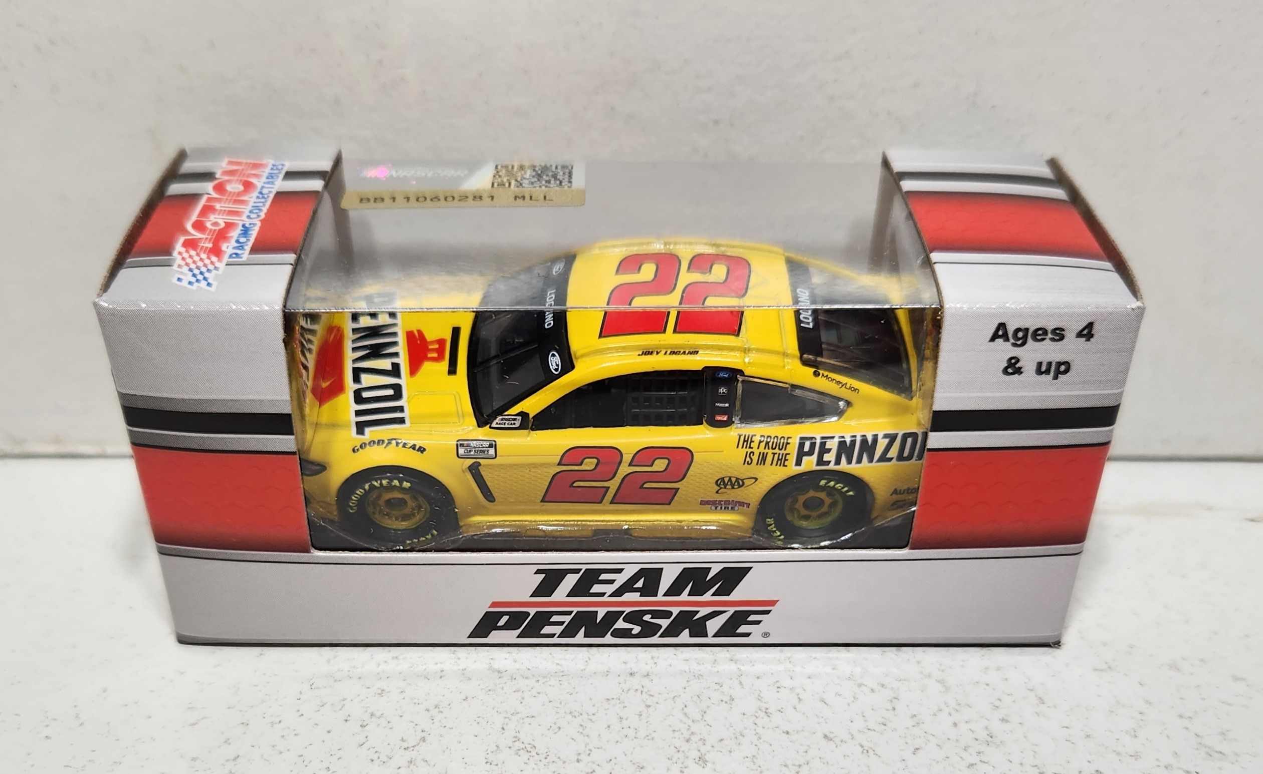 2021 Joey Logano 1/64th Pennzoil Mustang