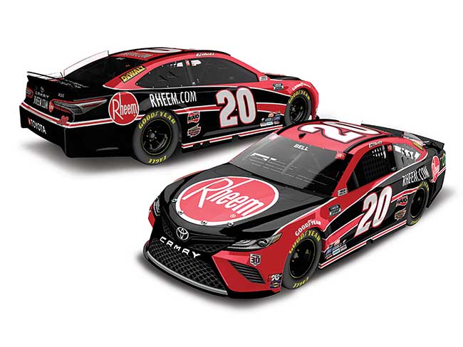 2021 Christopher Bell 1/24th Rheem hood open Camry