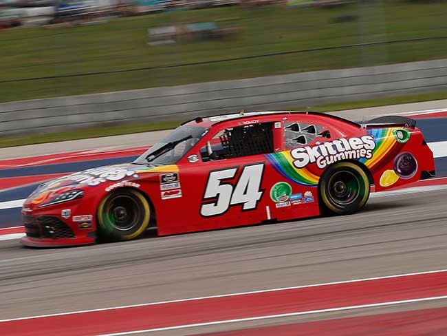 2021 Kyle Busch 1/24th Skittles Gummies "Texas COTA Win""Xfinity Series" hood open car