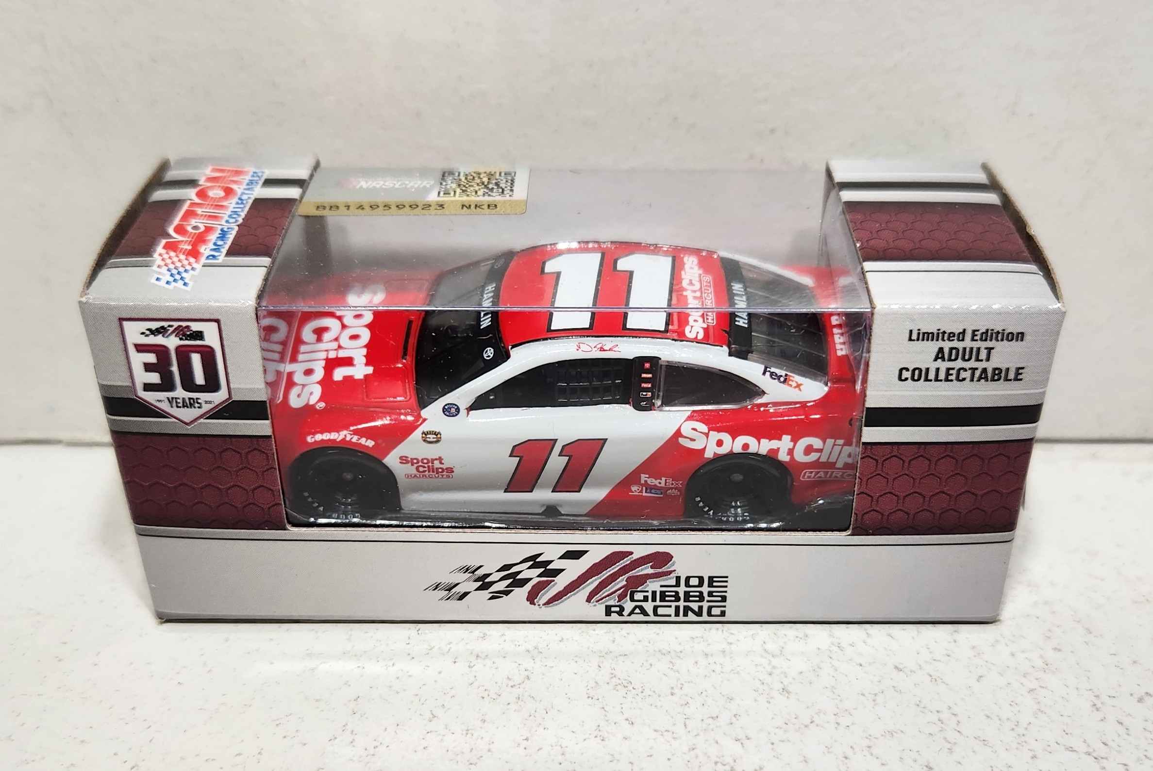 2021 Denny Hamlin 1/64th Sports Clips "Darlington Throwback" Camry