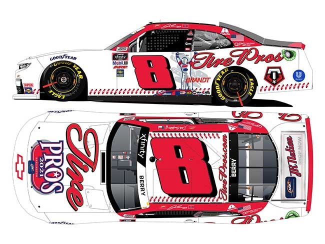 2021 Josh Berry 1/64th Tire Pros "Darlington Throwback""Xfinity Series" car