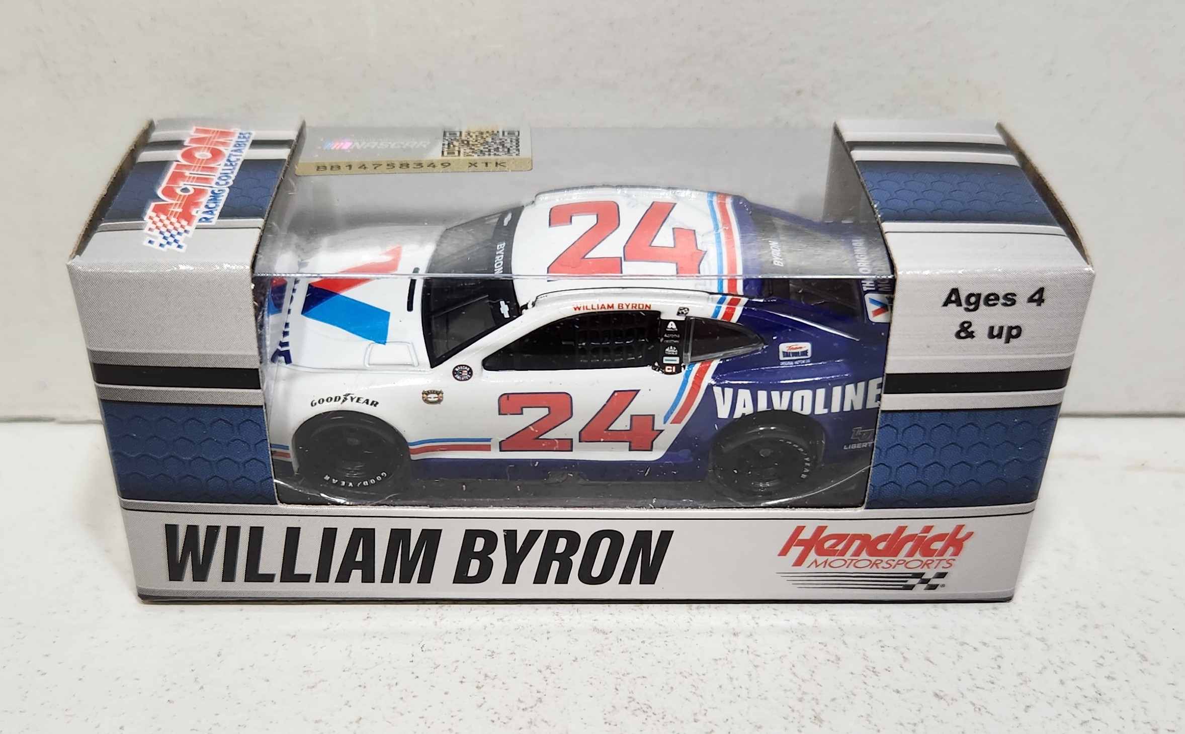 2021 William Byron 1/64th Valvoline "Darlington Throwback" Camaro