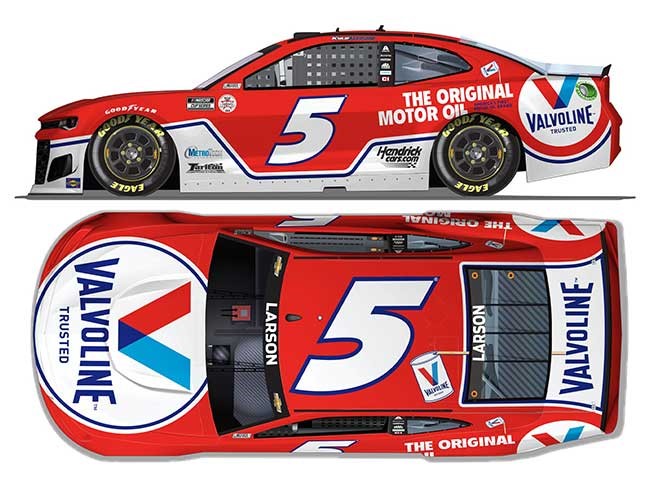 2021 Kyle Larson 1/24th Valvoline hood open Camaro