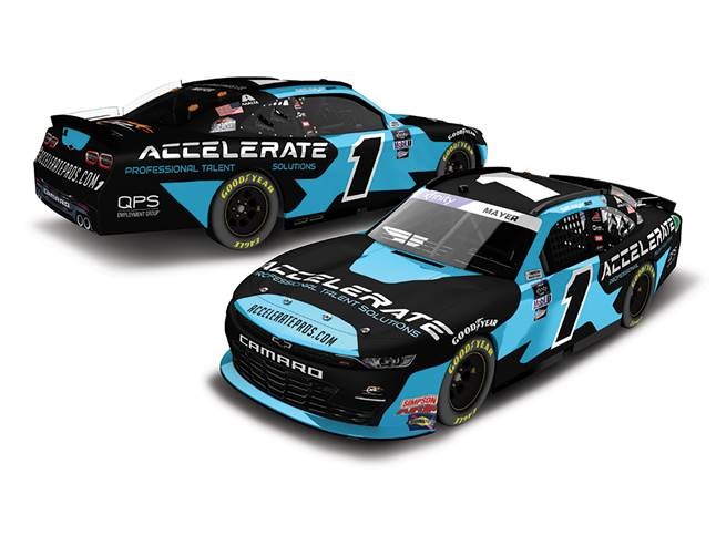 2022 Sam Mayer 1/64th Accelerate Talent Solutions "Xfinity Series" car
