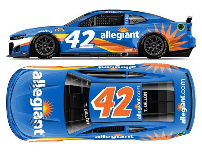 2022 Ty Dillon 1/64th Allegiant "Next Gen" car