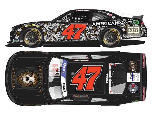 2022 Brennan Poole 1/64th American Schroll "Xfinity Series" car