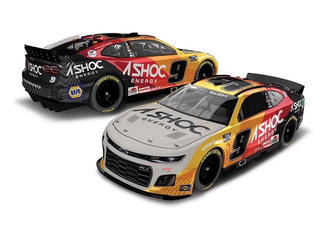 2022 Chase Elliott 1/24th ASHOC "Next Gen" hood open Camaro