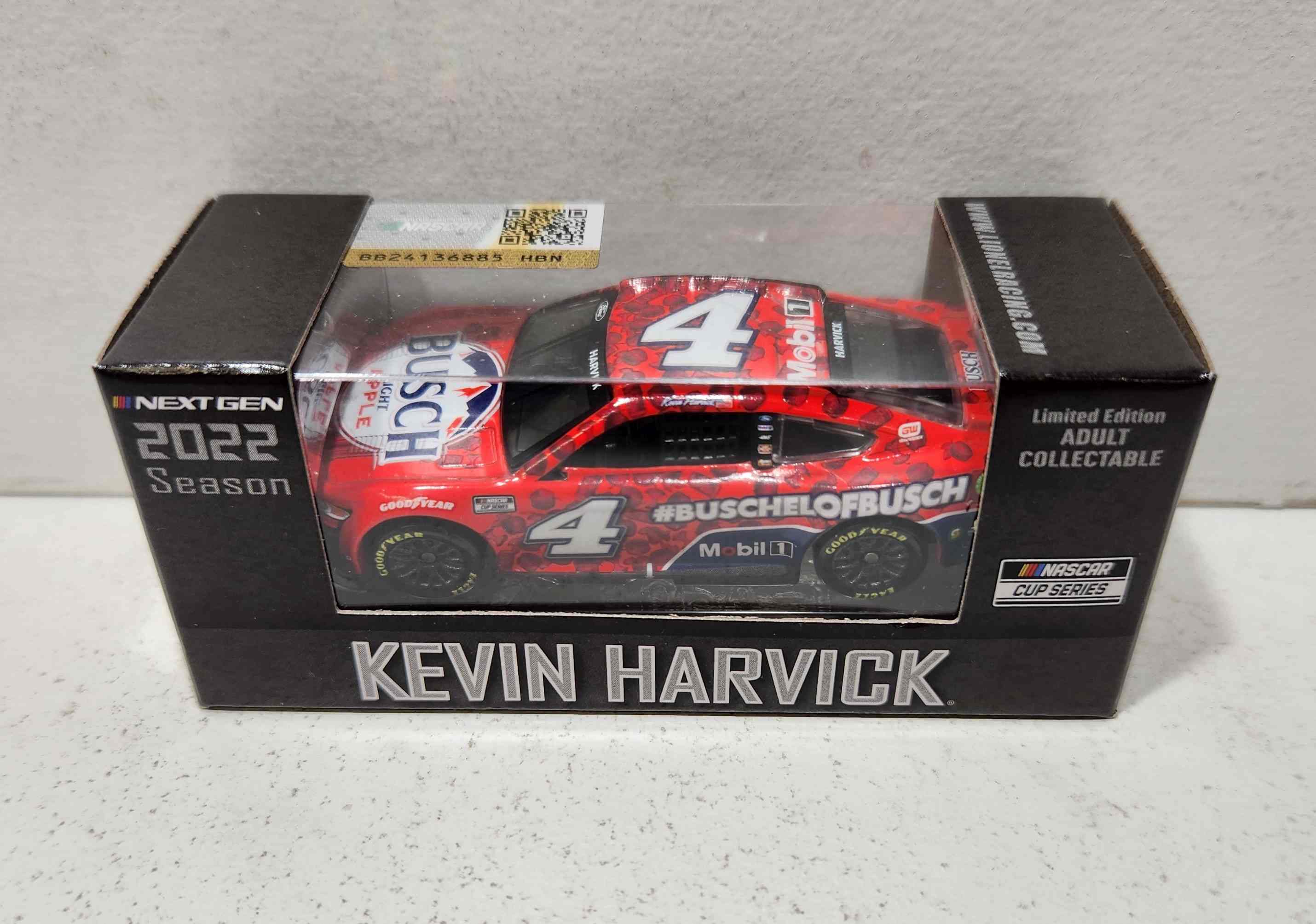 2022 Kevin Harvick 1/64th Busch Light Apple "BuschelofBusch""Michigan Win""Next Gen" Mustang