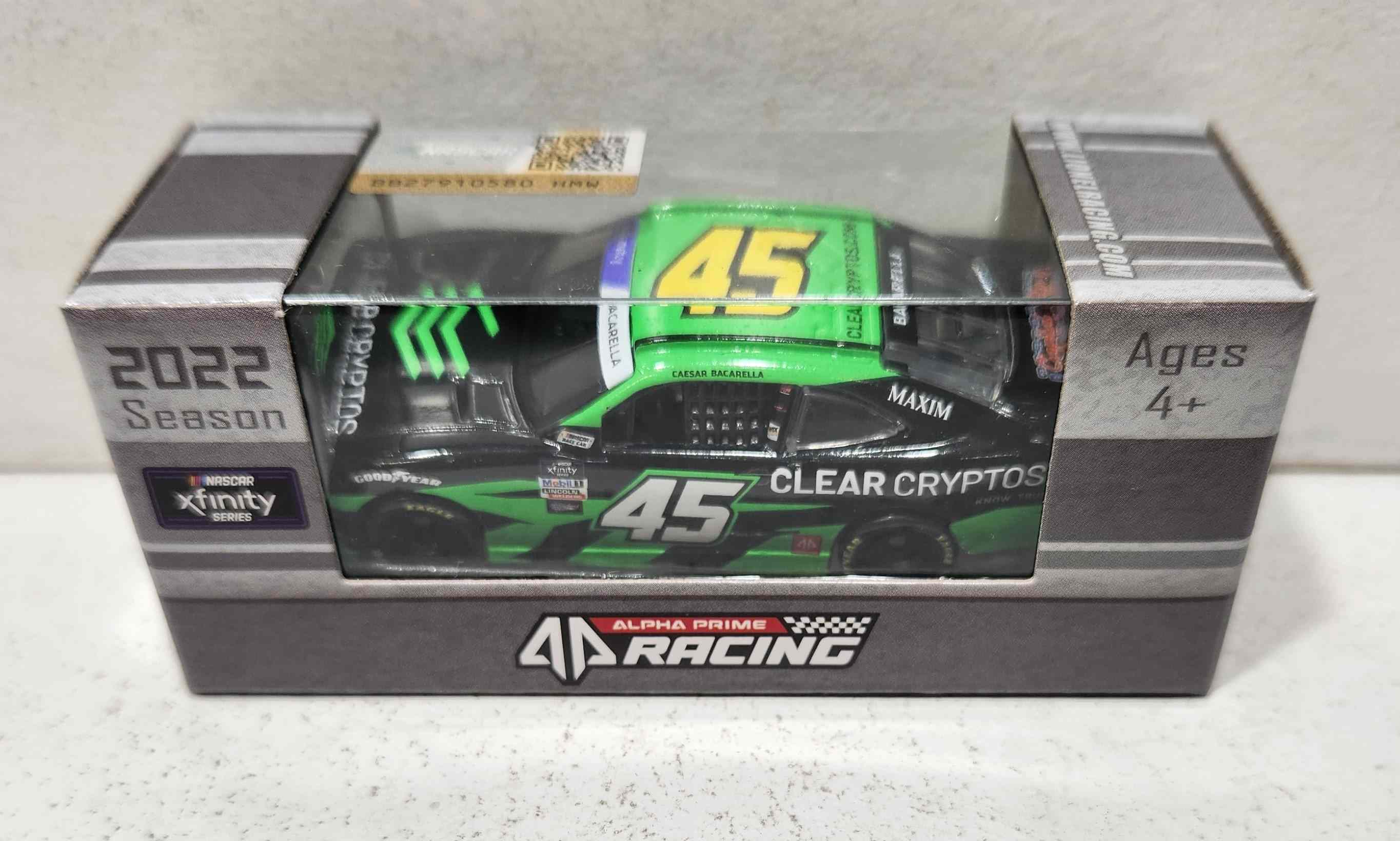 2022 Caesar Bacarella 1/64th ClearCryptos "Xfinity Series" Camaro