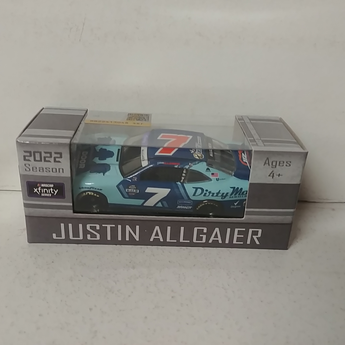 2022 Justin Allgaier 1/64th Door Bumper Clear "Xfinity Series" Camaro