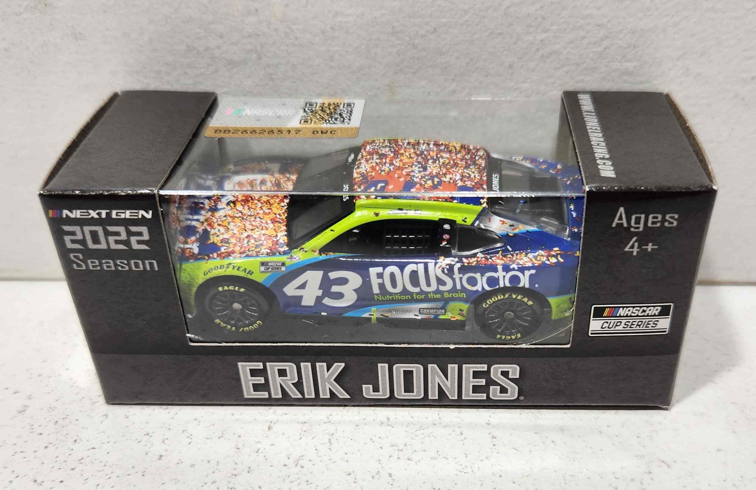 2022 Erik Jones 1/64th Focus Factor "Darlington Win" "Next Gen" Camaro