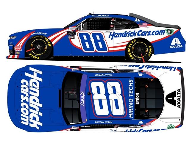 2022 William Byron 1/64th HendrickCars.com "Xfinity Series" car