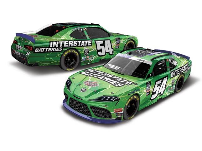 2022 Ty Gibbs 1/24th Interstate Batteries "Xfinity Series Champion" hood open Supra